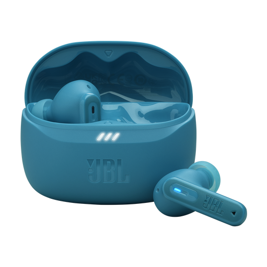 JBL Tune Beam 2 - Turquoise - True Wireless Noise Cancelling Earbuds - Hero